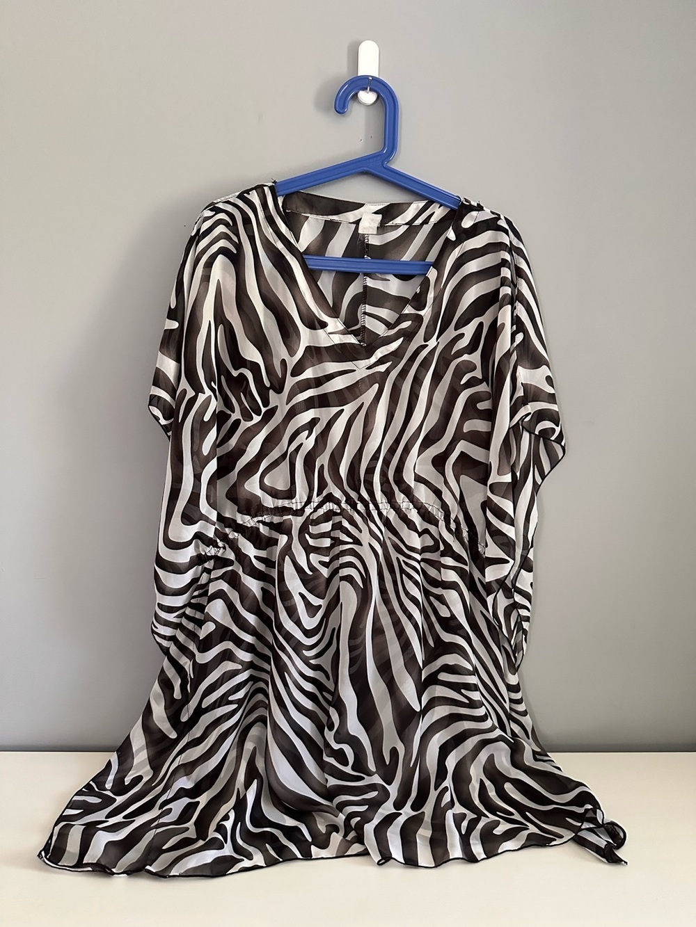 Zebra Print Swim, Bikini, Cover Up, Lightweight, XL